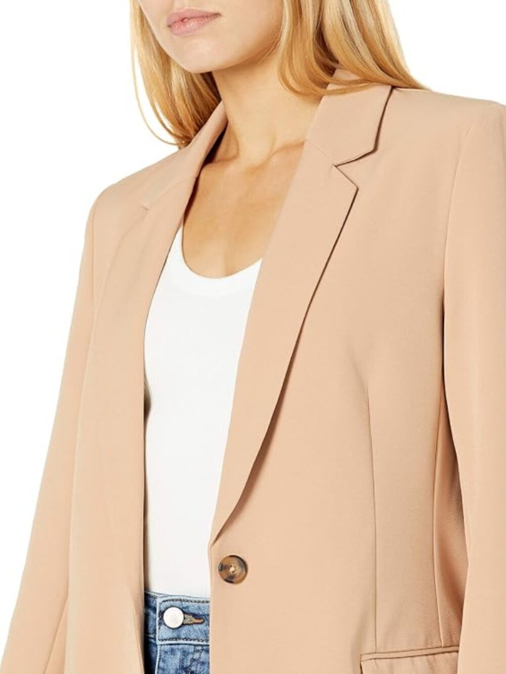 NWT The Drop Long Blake Blazer Praline XL - Picture 3 of 7